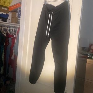 soft plain black sweatpants